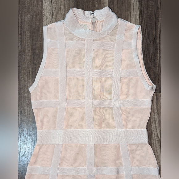 Mesh Bodycon Bandage Dress - Picture 2 of 4